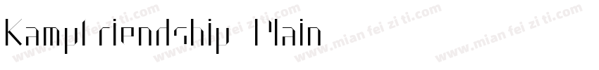 KampFriendship Plain字体转换